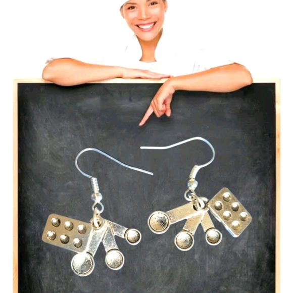 Women's Baking Utensils Drop Dangle Earrings - Picture 1 of 2